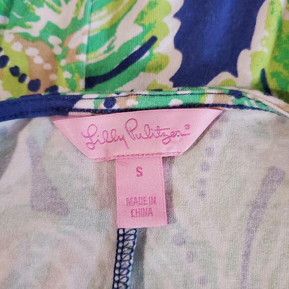 Lilly Pulitzer Latitude Adjustment Ophelia Jersey Swing Dress Size S Tropical - Picture 6 of 10